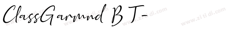 ClassGarmnd BT字体转换